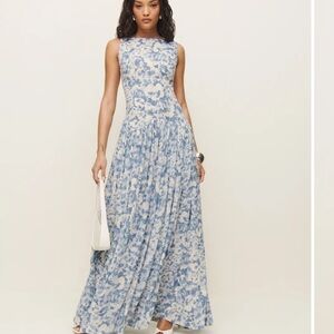 Reformation Blue and White Floral Maxi Dress